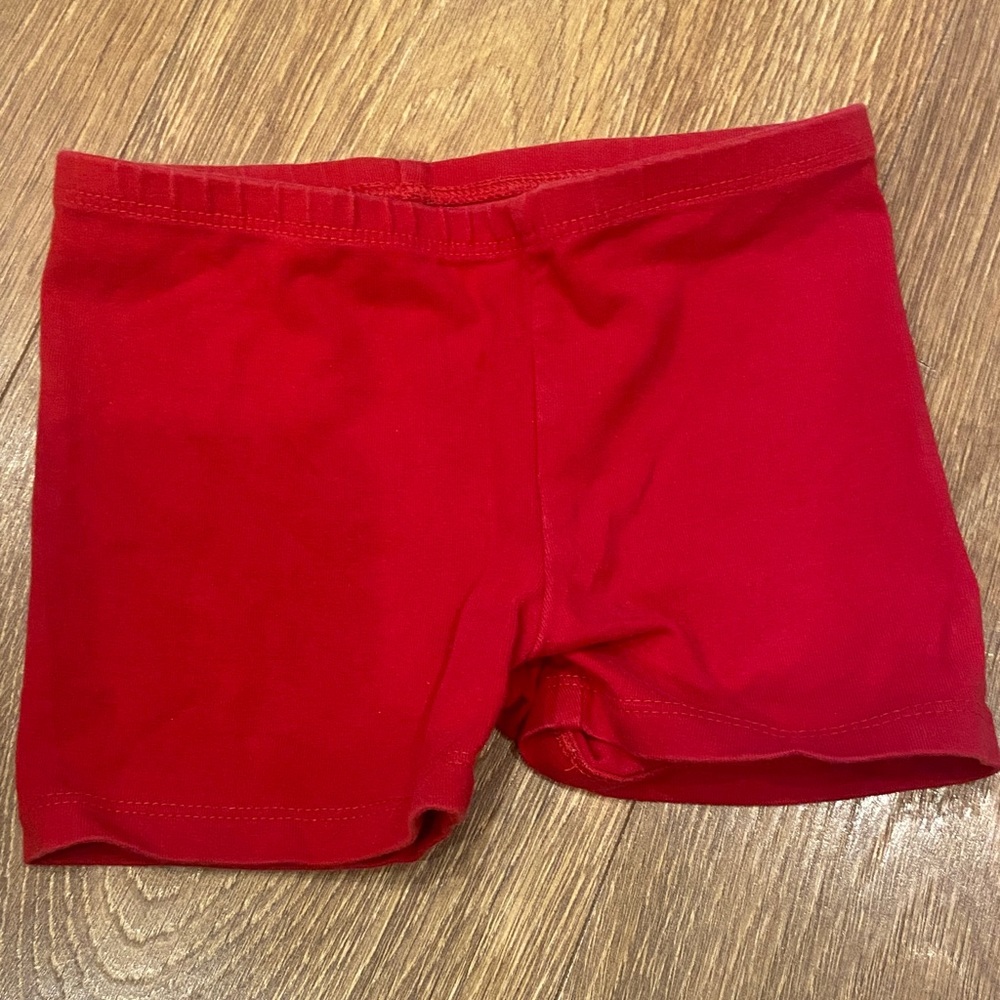 Primary 2-3t Red Cotton Shorts